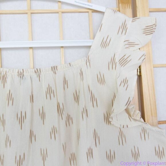 NEW Madewell Smocked Ruffle-Strap‎ Tank Top in Ikat, XL - Picture 16 of 16